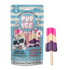Pup Ice Rocket Lollies Strawberry & Blueberry M – 2 Stück