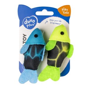 Duvoplus Cat Toy Flash Fische – blau/grün