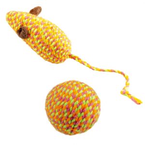 Duvoplus Cat Toy Jolly Maus & Ball – orange