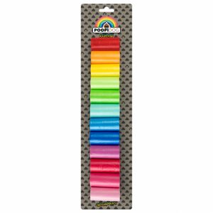Poopidog Hundekotbeutel Rainbow – 12 x 20 Stück