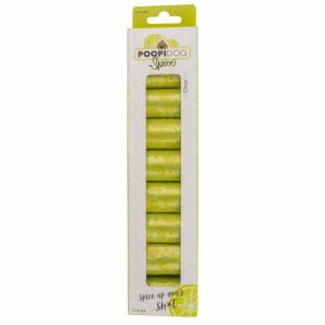 Poopidog Hundekotbeutel spice limette limone – 8 x 15 Stück
