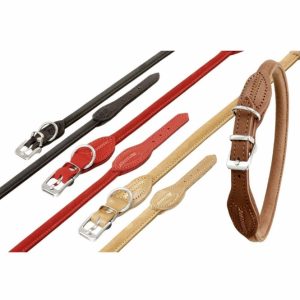 Karlie Buffalo Rund Halsband, Schwarz – 60cm / 10mm