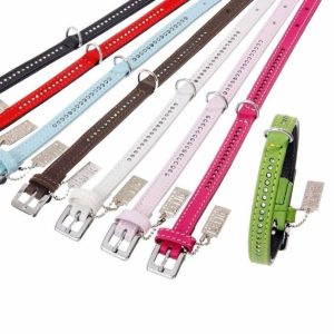 Karlie Vintage Strass-Halsband 1-reihig – Braun, 24 cm