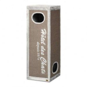 EBI Kratzturm Trend Rockefeller – Hotel des Chats, grau – Höhe 150 cm