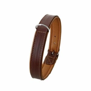 Karlie Rondo Halsband unterlegt – Braun – 22 mm / 57 cm