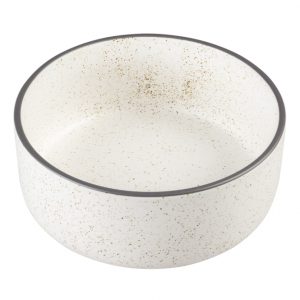 Duvoplus Keramiknapf Stone Speckle – weiß – 330ml