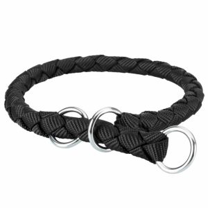 Trixie Cavo Zug-Stopp-Halsband – schwarz – 39-45 cm/ø 12 mm