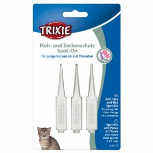 Trixie Floh- und Zeckenschutz Spot-On, Katze – Katze 2-8 Mon.