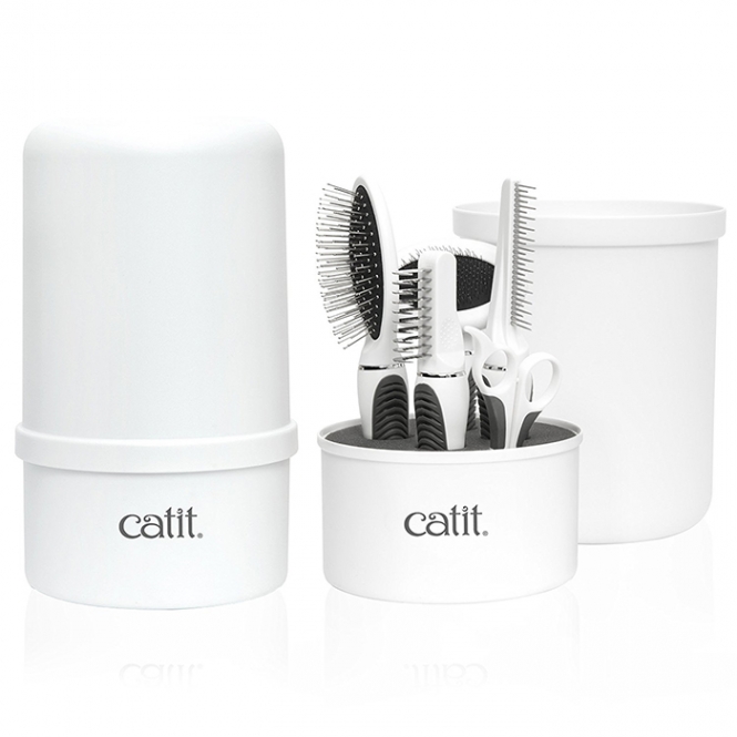 Catit Bürsten-Set für Mittel- und Langhaarkatzen 40010 catit buerstenset.jpg