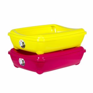 Karlie Flamingo Katzentoilette mit Rand Arist-O-Tray Hawai – 42 x 30 x 11 cm