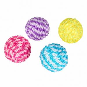 Duvoplus Cat Toy Rasselball – 4 Stück