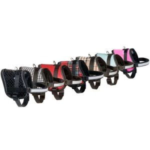 Karlie Teeny-Weeny Minihund-Geschirr – Schwarz-Weiß/36-46cm