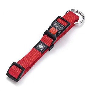 Karlie ASP Halsband verstellbar – Rot – 15 mm, 30-45 cm