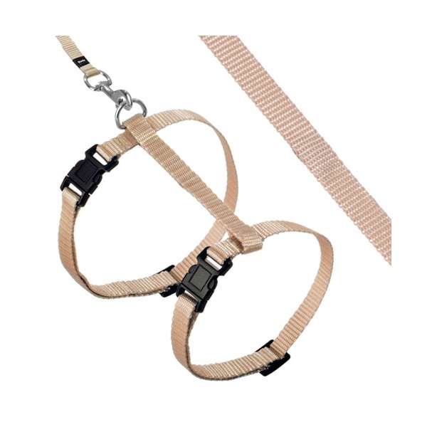 Karlie ASP Katzengeschirr mit Leine - Beige 67875.jpg