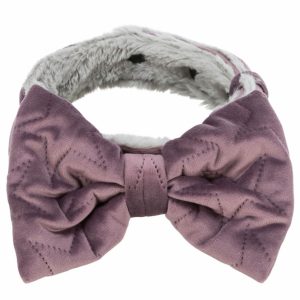Trixie Halsband Estelle mit Schleife – flieder – M–L: 40–55 cm/40 mm