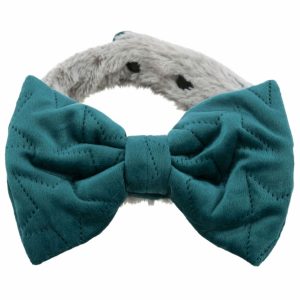 Trixie Halsband Estelle mit Schleife – grün – S–M: 30–45 cm/40 mm