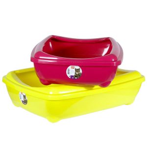 Karlie Flamingo Katzentoilette mit Rand Arist-O-Tray Hawai – 50 x 38 x 13 cm