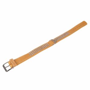 Karlie Buffalo Strass-Halsband – Hellbraun – 3-reihig, 60cm/40mm