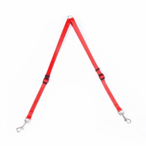 Duvoplus Nylon-Kupplungsstück für Hundeleine – Rot