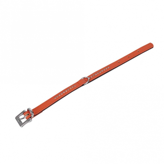 Karlie Vintage Strass Halsband - Mandarine - 1-reihig, 24cm/10mm mandarine1 vjvq 54.jpg
