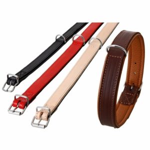 Karlie Rondo Halsband unterlegt – Rot – 18mm/42cm