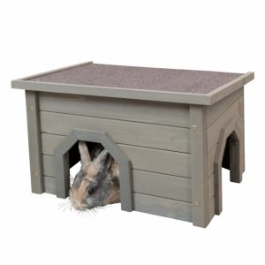 Trixie Natura Kleintierhaus – grau-grün, 50 × 30 × 37 cm